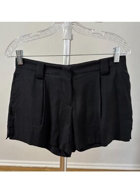 Theory Black High-Waist Tailored Shorts size 0